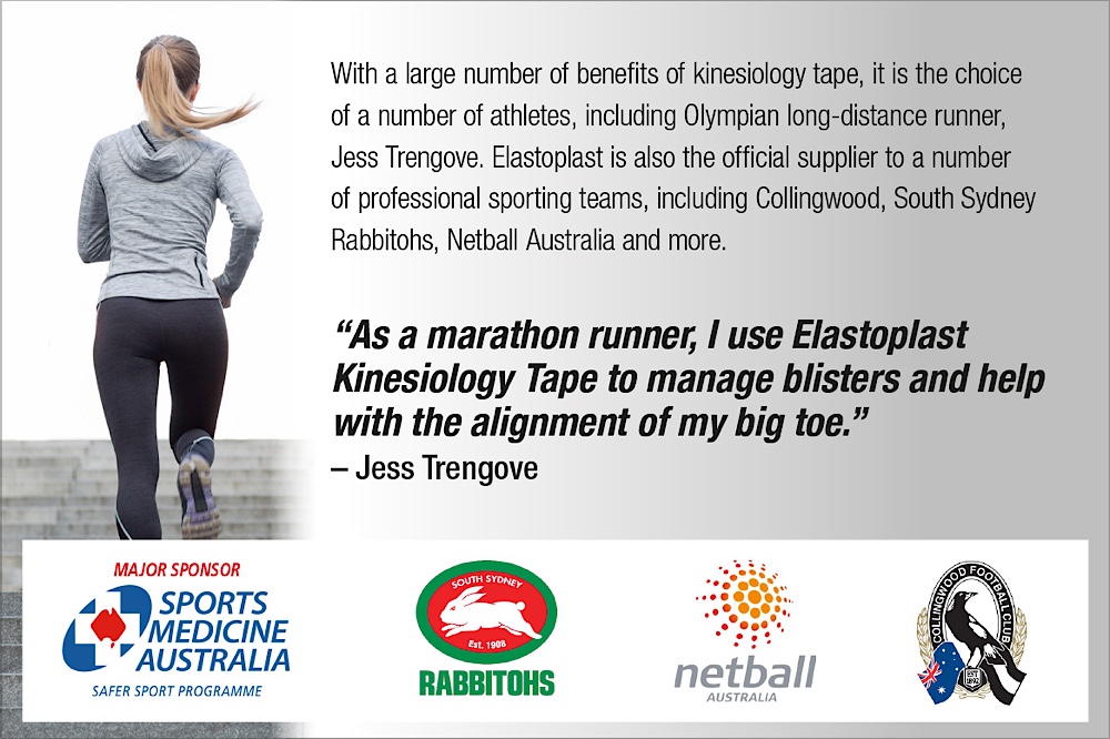 Buy Elastoplast Kinesiology Tape Black 5cm x 5m 1 Roll Online at